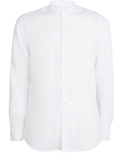 Frescobol Carioca Linen Jorge Shirt - White