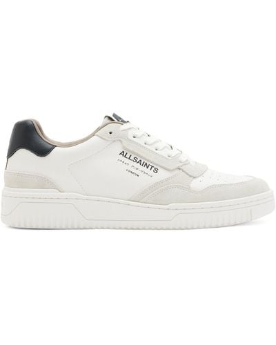 AllSaints Leather Regan Sneakers - White