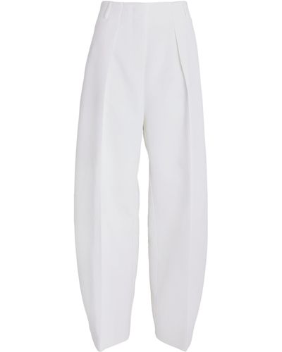 Jacquemus Sculptured Tailored Pants - White