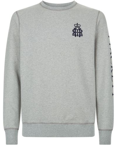 Hackett Henley Royal Regatta Sweater - Grey