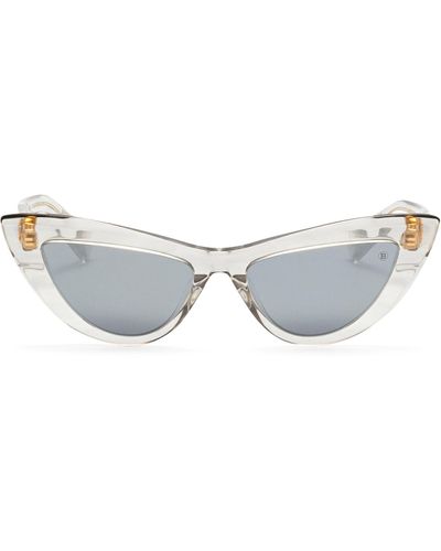 BALMAIN EYEWEAR Jolie Cat-eye Sunglasses - Metallic