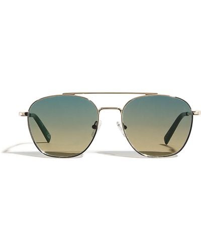 Le Specs Metaphor Aviator Sunglasses - Green