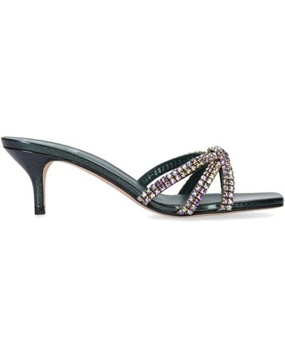 Gina Embellished Fire Mules 50 - Green