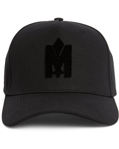Mackage Cotton Monogram Baseball Cap - Black
