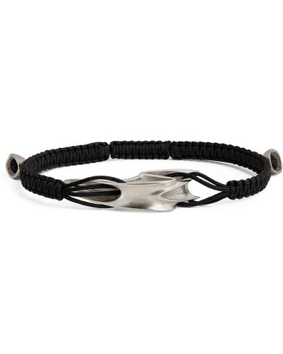 Cobra Multi-Strand Leather Bracelet In Black – Tateossian USA