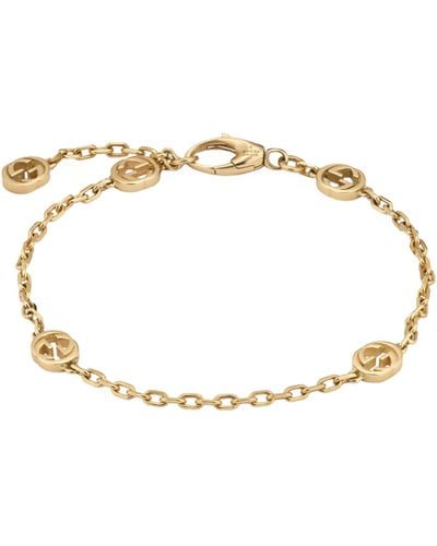 Gucci Yellow Gold Interlocking G Bracelet - Metallic