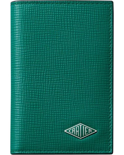 Cartier Leather Losange Bifold Card Holder - Green