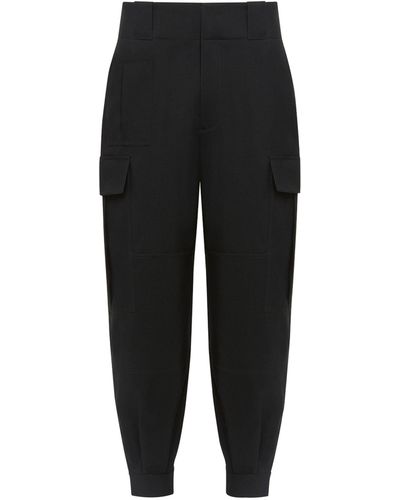 Alexander McQueen Tailored Cargo Trousers - Black