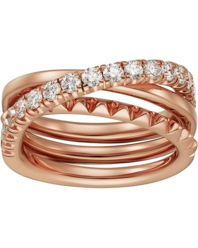 Cartier Rose Gold And Diamond Étincelle De Ring - Pink
