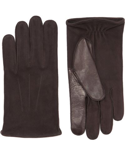 Zegna Suede Gloves - Brown