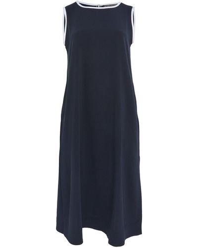 Marina Rinaldi Cady Midi Dress - Blue