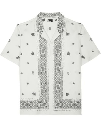 The Kooples Paisley Short-sleeve Shirt - White