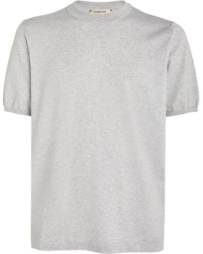 FIORONI CASHMERE Cotton T-shirt - White