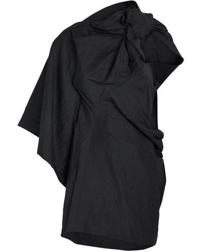 Issey Miyake Twisted Mini Dress - Black