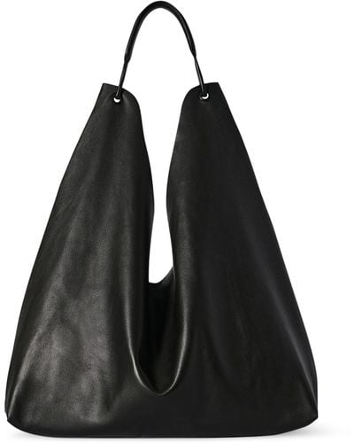 The Row Leather Bindle 3 Shoulder Bag - Black