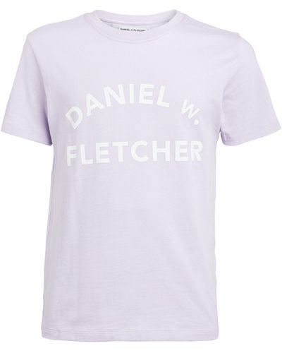 Daniel W. Fletcher Cotton Logo T-shirt - Purple