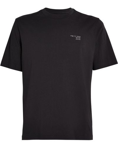 Rag & Bone Cotton Mini-logo T-shirt - Black