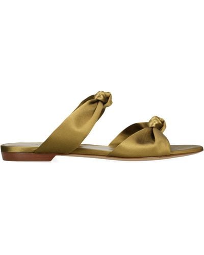 Le Monde Beryl Knotted Flat Sandals - Metallic