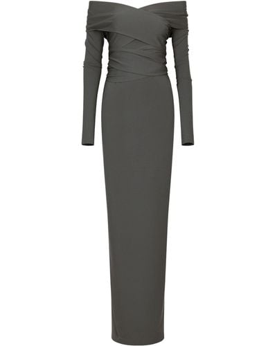 Dolce & Gabbana Off-the-shoulder Dress - Gray