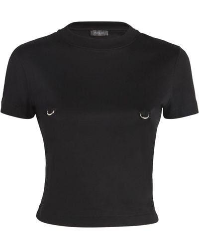 Mugler Cotton Piercing Baby T-shirt - Black