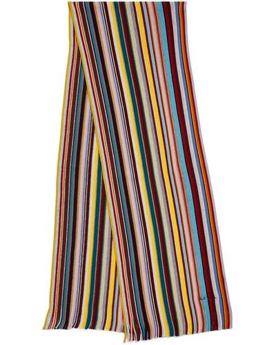 Paul Smith Wool Striped Scarf - Multicolour