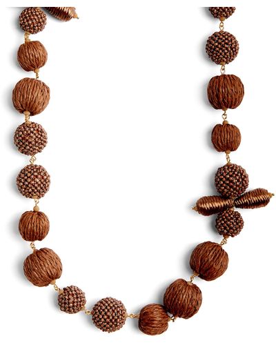 Weekend by Maxmara Beaded Aligi Necklace - Brown