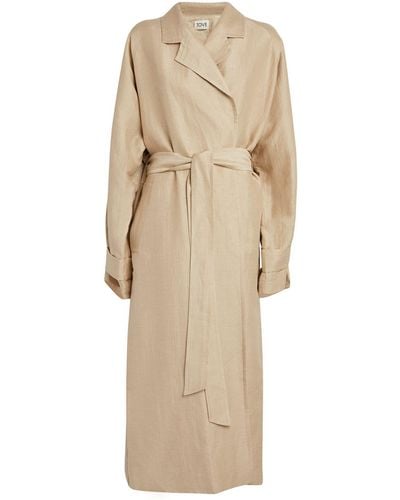 TOVE Linen-silk Oversized Mathilde Coat - Natural
