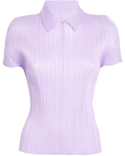Pleats Please Issey Miyake Monthly Colors April Shirt - Purple