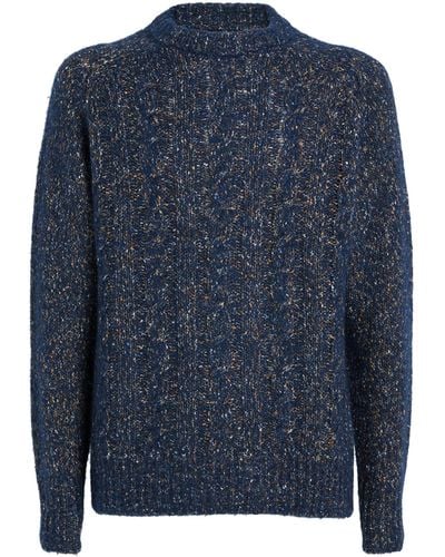 Norse Projects Cotton-blend Crew-neck Sweater - Blue
