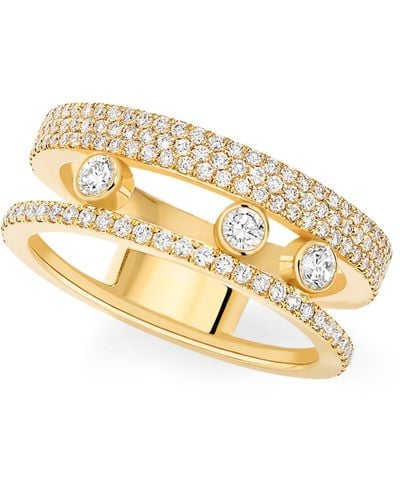 Messika Yellow Gold And Diamond Move Romane Ring - Metallic