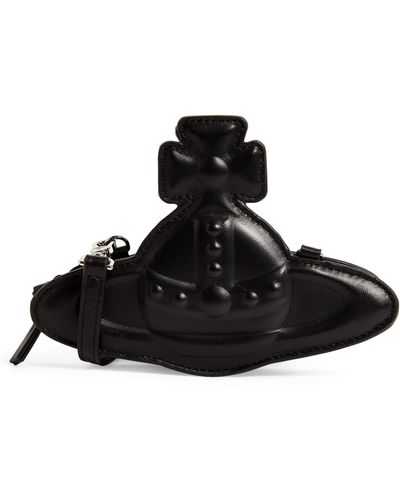 Vivienne Westwood Mini Leather Orb Cross-body Bag - Black