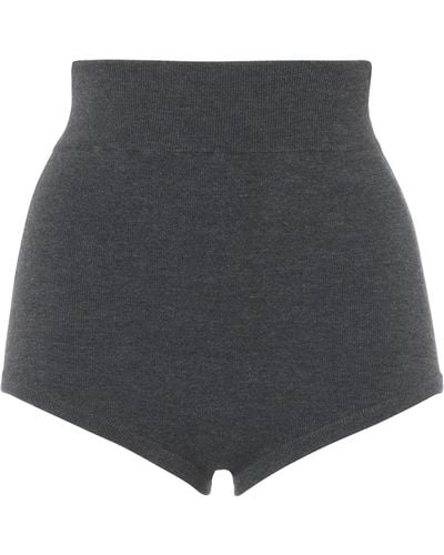 Cashmere In Love High-rise Felix Shorts - Grey