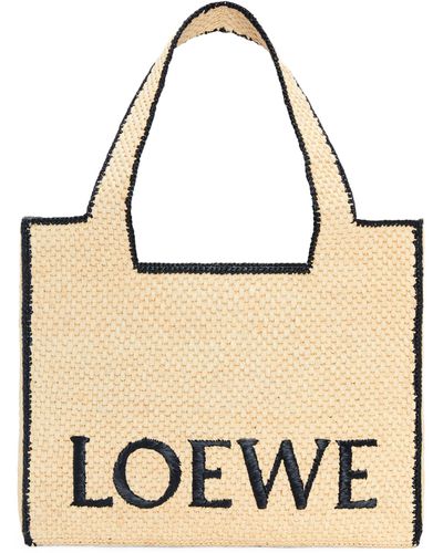 Loewe X Paula's Ibiza Large Font Tote Bag - Natural