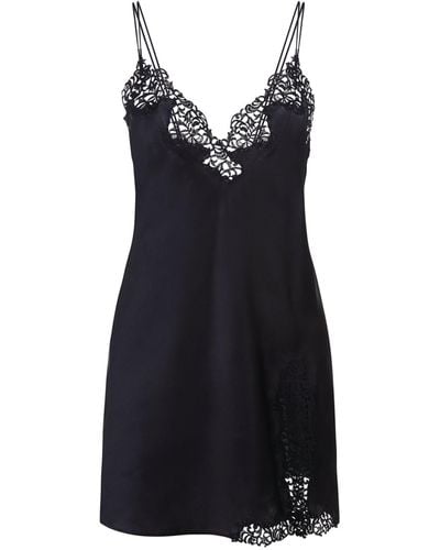 La Perla Petit Macrame Slip Dress - Black