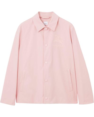 Burberry Embroidered Shirt-jacket - Pink