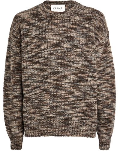 FRAME Textured-knit Sweater - Brown