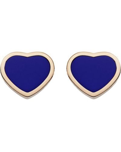 Chopard Happy Hearts Stud Earrings - Blue