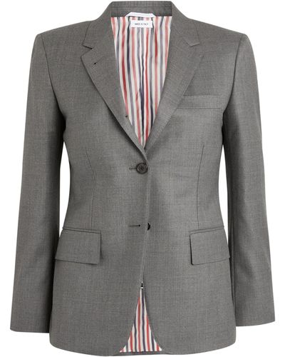 Thom Browne Wool Sport Coat - Grey