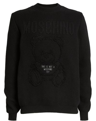 Moschino Outline Bear Sweatshirt - Black