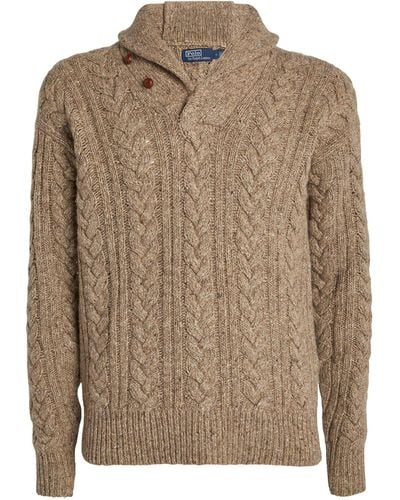 Polo Ralph Lauren Cable Knit Sweater - Brown