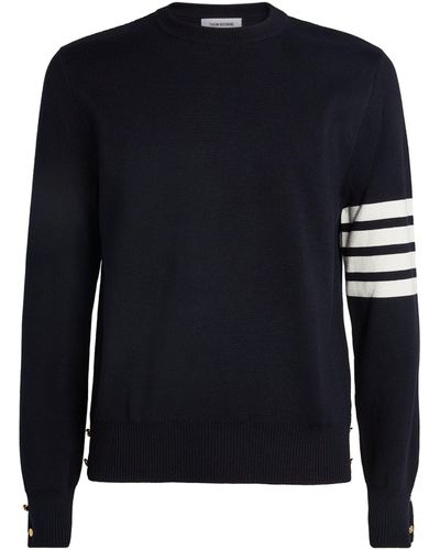 Thom Browne 4-bar Stripe Sweater - Blue