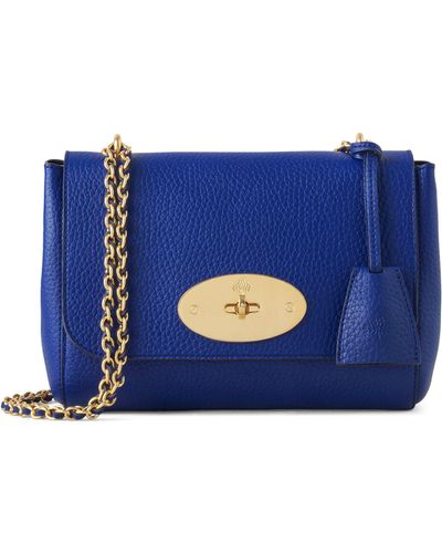 Mulberry Small Leather Lily Shoulder Bag - Blue