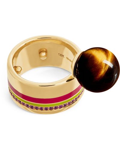 Emily P. Wheeler Yellow Gold And Sapphire Horizon Ring - Metallic