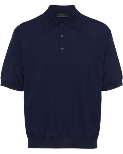 Prada Cotton Polo Shirt - Blue
