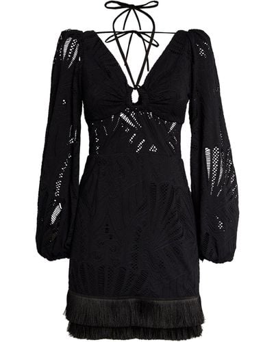 PATBO Lace Mini Dress - Black