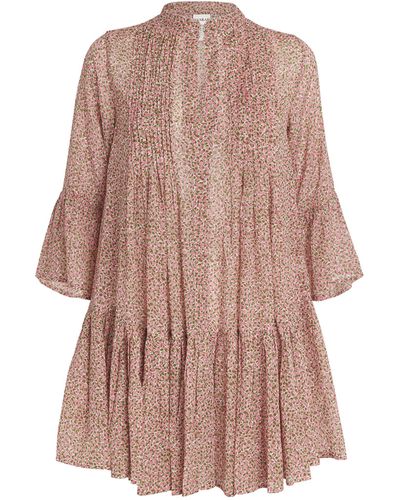 Evarae Asymmetric Loli Mini Dress - Brown
