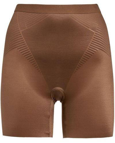 Spanx Thinstincts 2.0 Sculpting Shorts - Brown