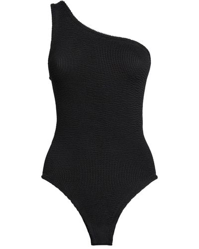 Hunza G One-shoulder Nancy Swimsuit - Black