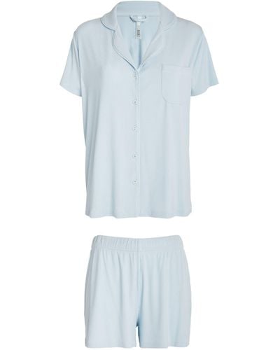 Skims Soft Lounge Short Pyjama Set - Blue