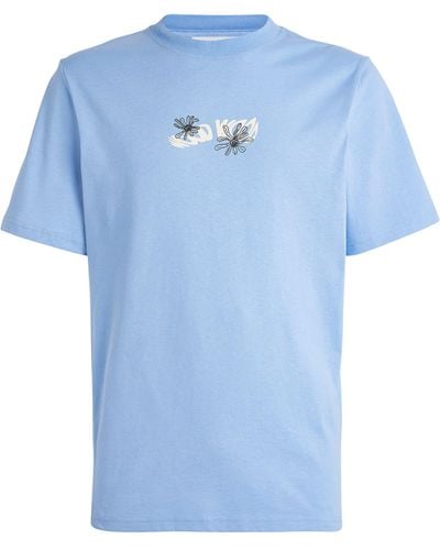WOOD WOOD Cotton Bobby T-shirt - Blue